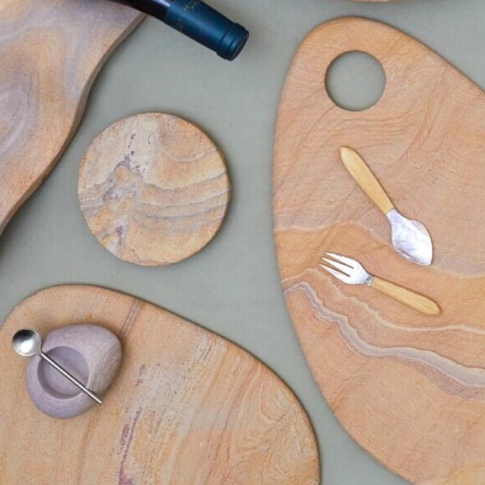 Be Home Rainbow Sandstone Pebble Board