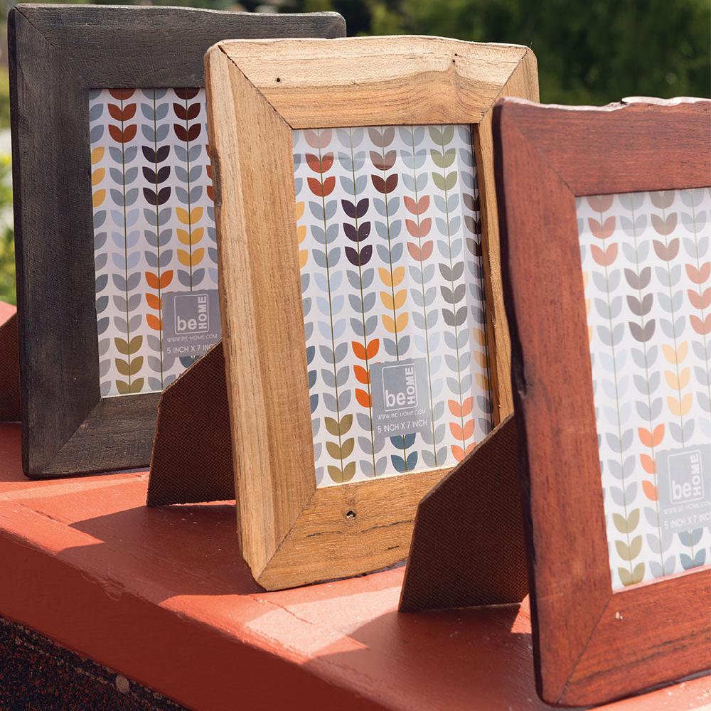 Be Home Reclaimed Wood Black Frame 4" X 6"