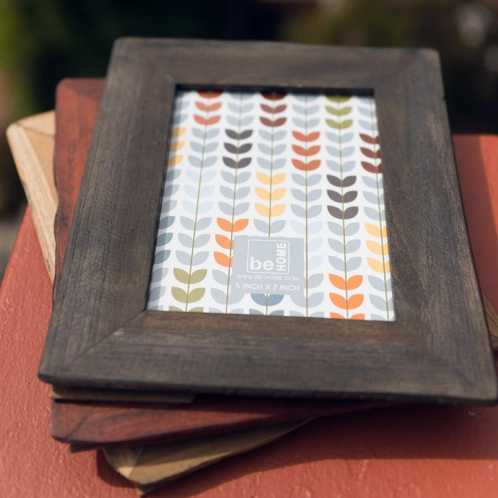 Be Home Reclaimed Wood Black Frame 5" X 7"