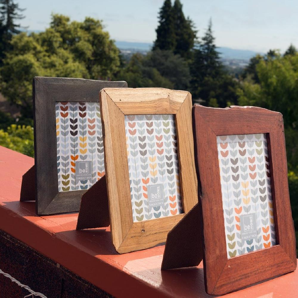 Be Home Reclaimed Wood Black Frame 5" X 7"