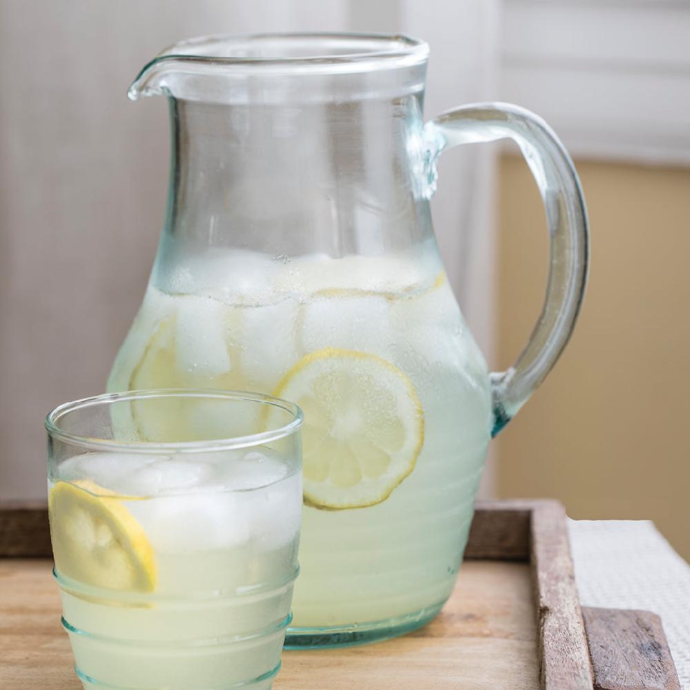 Be Home Recycled Glass Pitcher