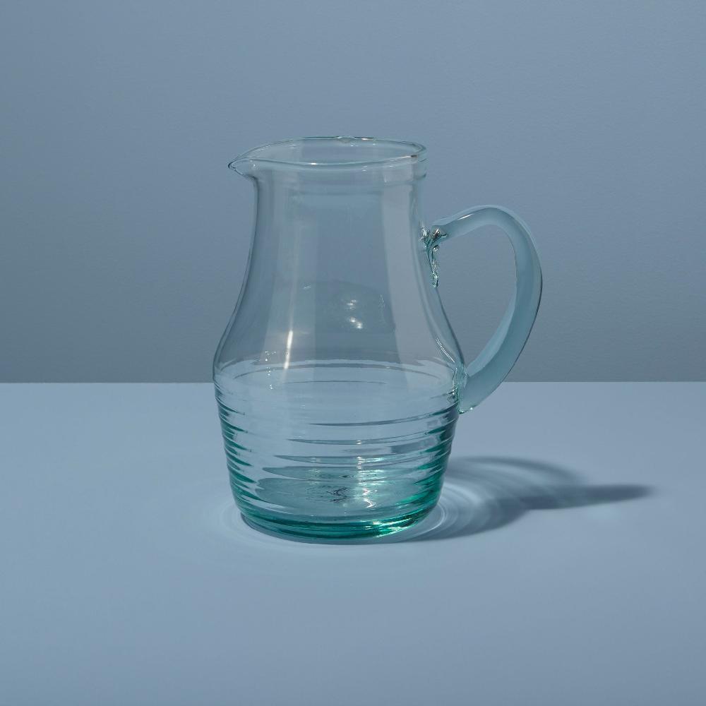 Be Home Recycled Glass Pitcher