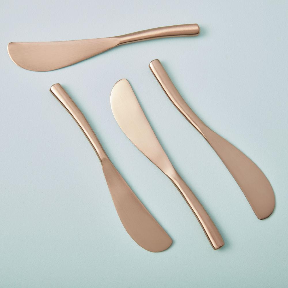 be home RosÃ© Streamlined Spreaders Set of 4
