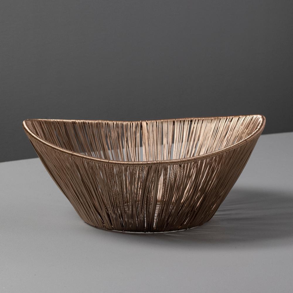 Be Home Rosé Rhythm Wire Basket