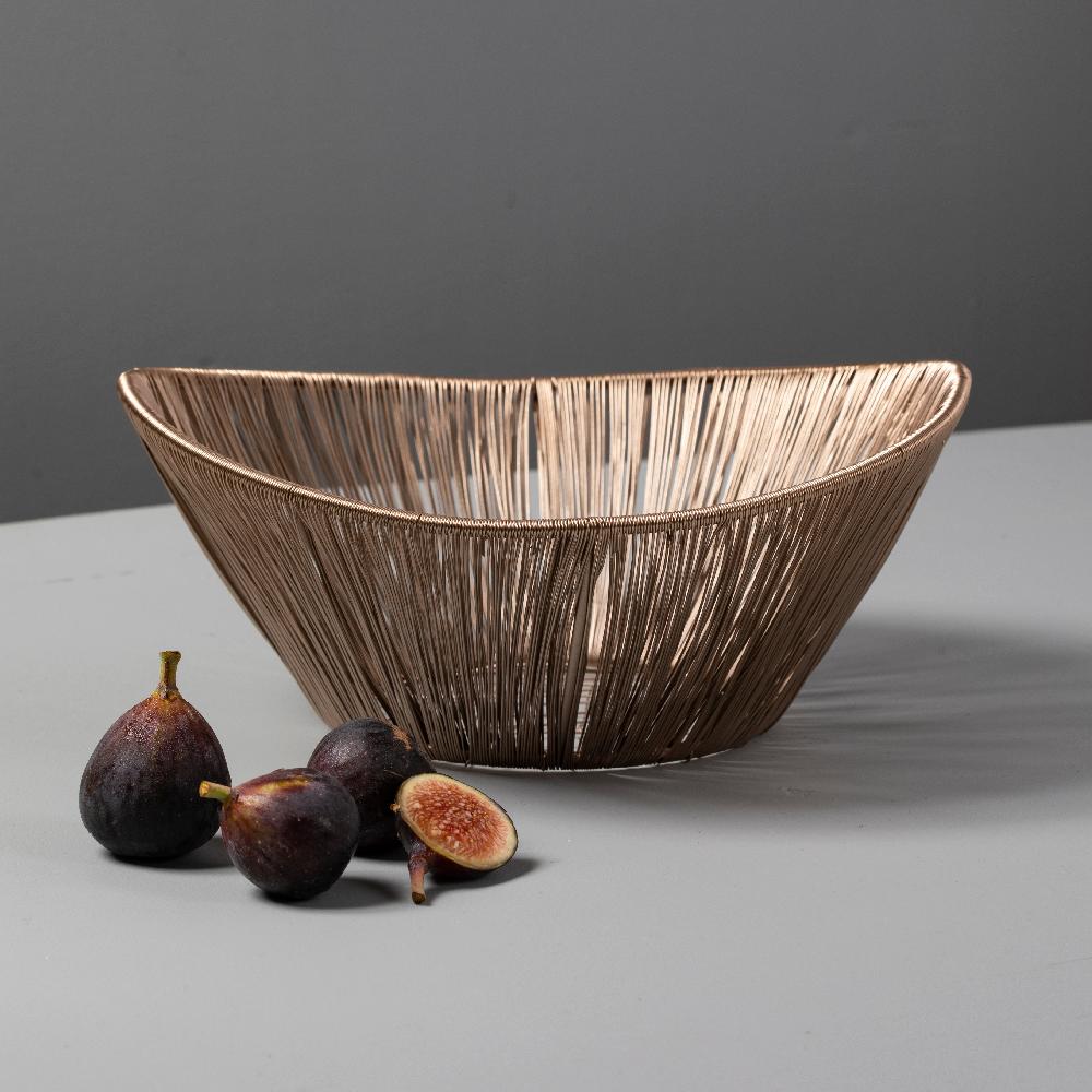 be home Rosé Rhythm Wire Basket