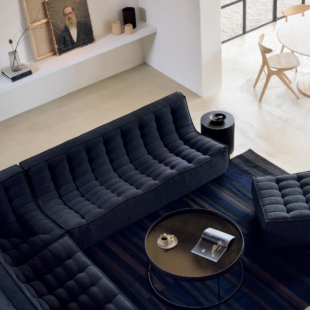 be home Round Bronze Aged Mirror Tray Extra Large