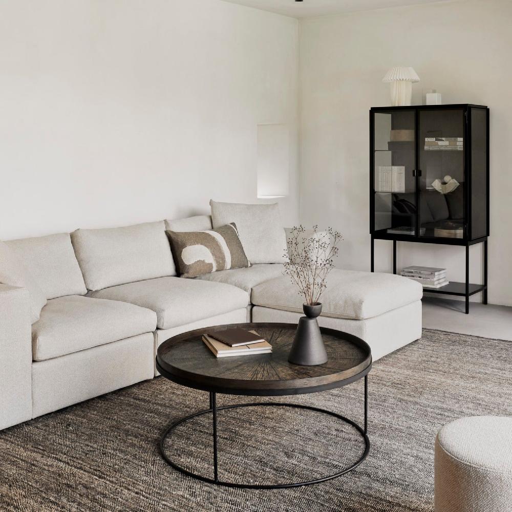 be home Round Tray Coffee Table (Tray Not Included)