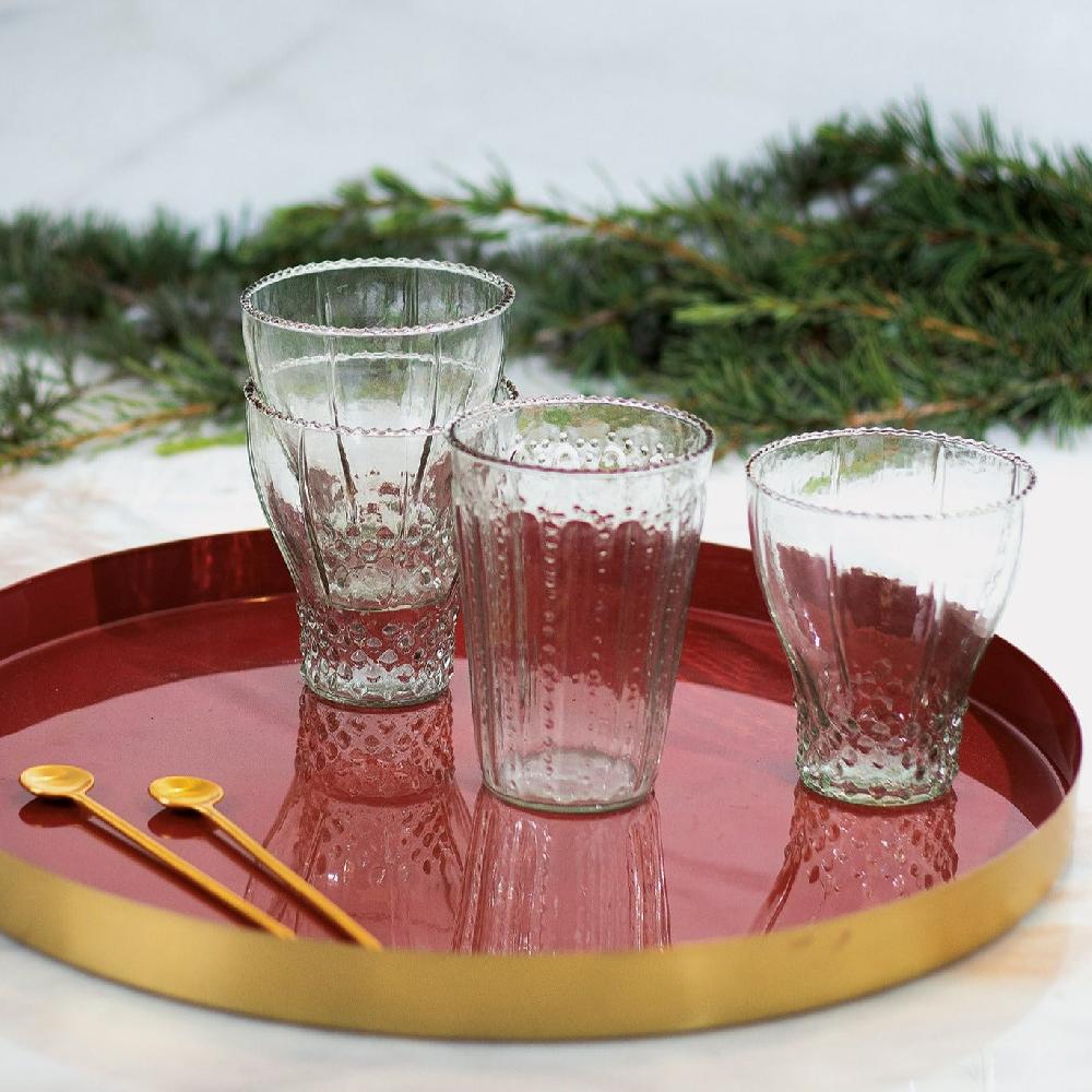 Be Home Ruffle Bell Glass Set Of 4