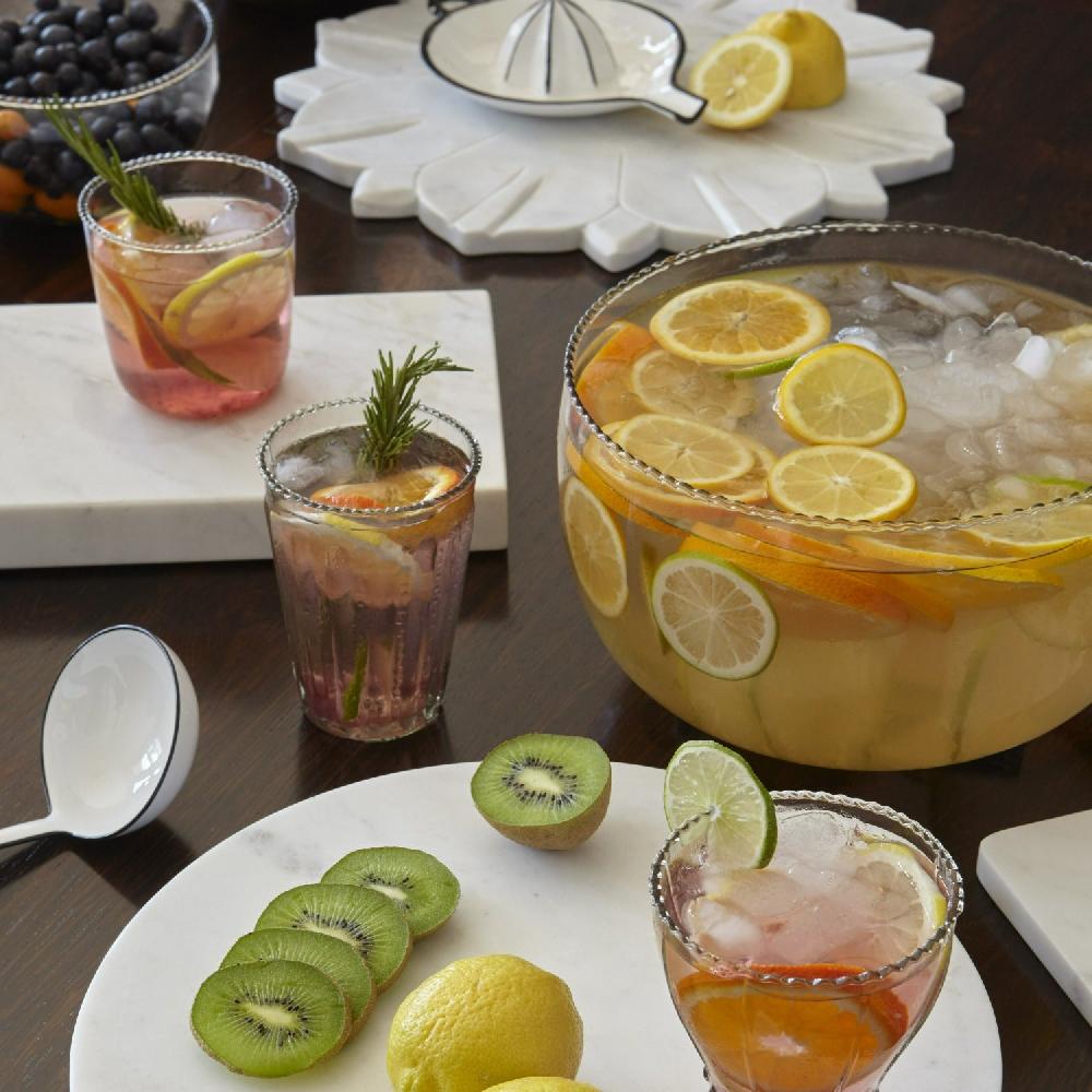 Be Home Ruffle Glass Bowl Large