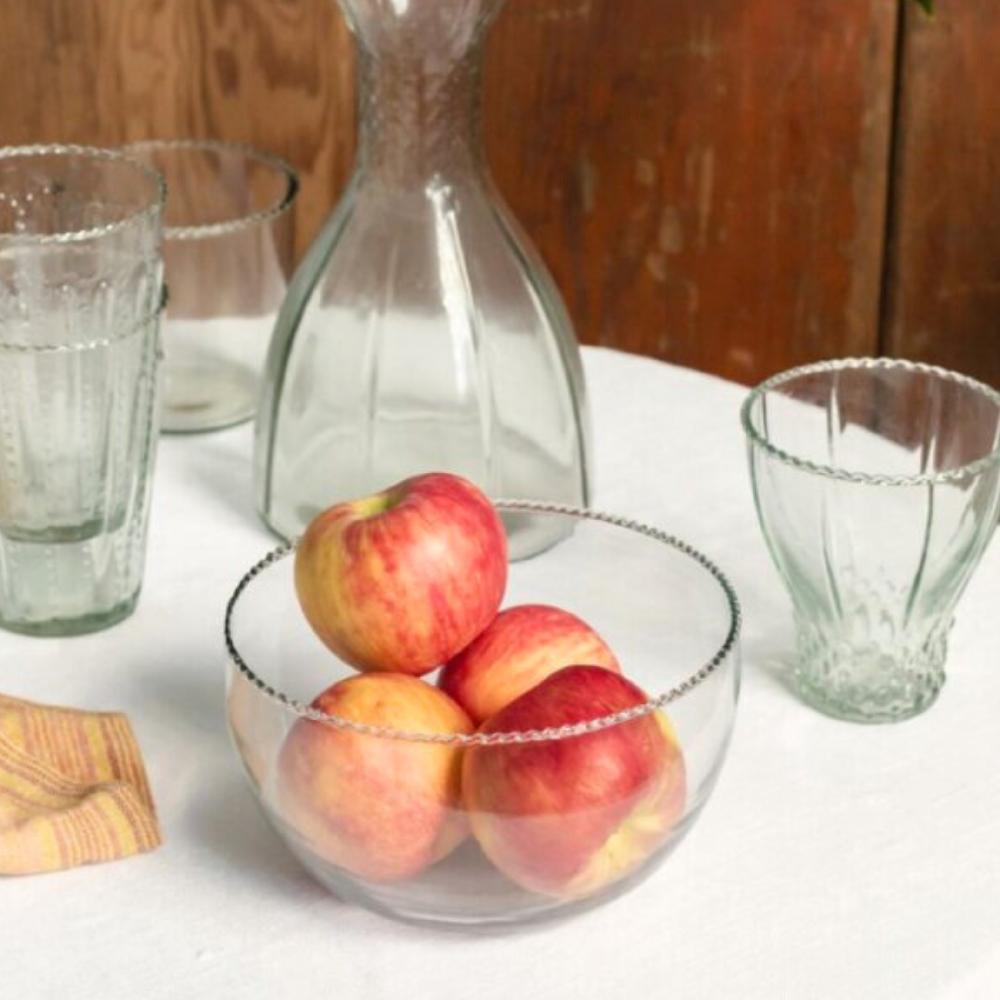 be home Ruffle Glass Bowl Small