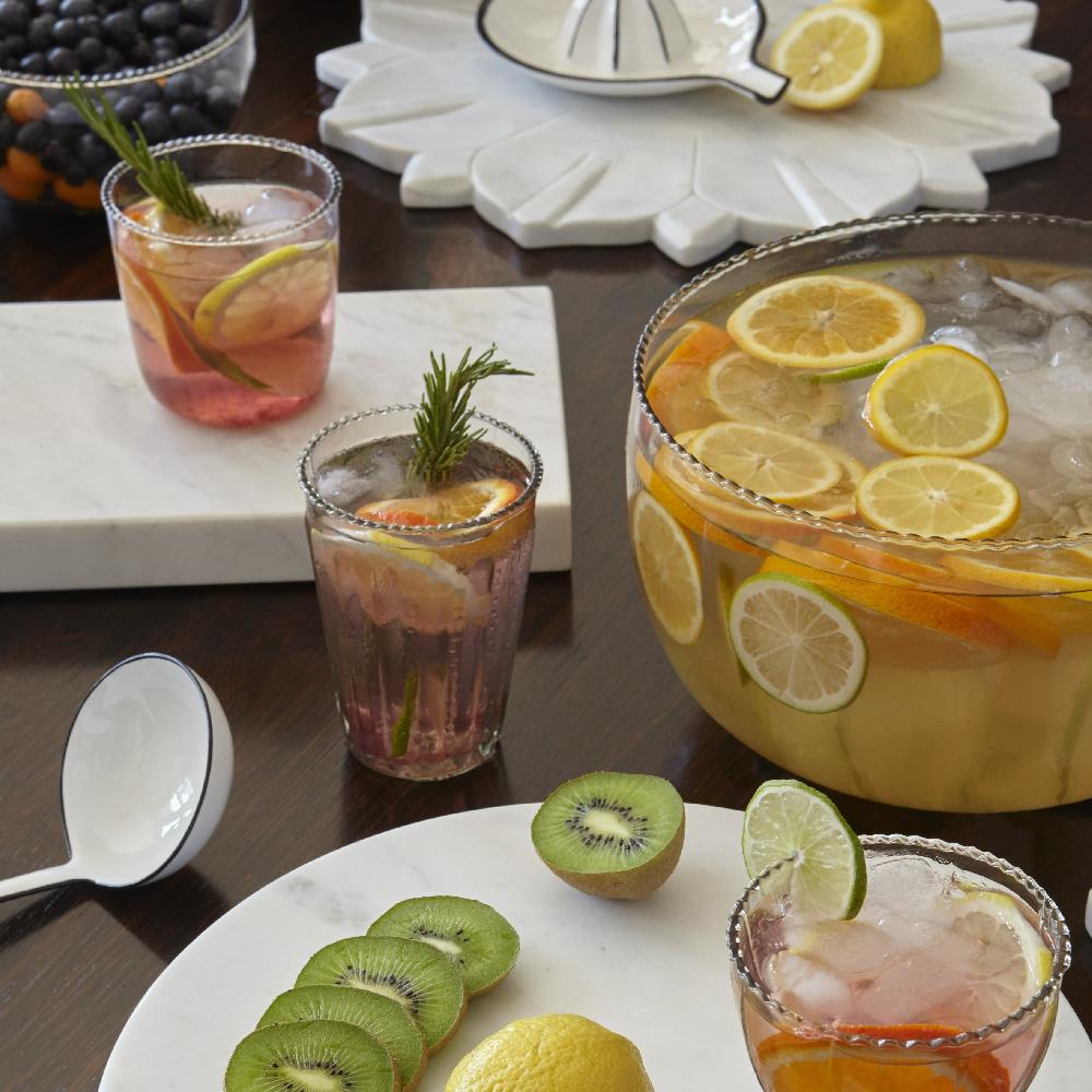 Be Home Ruffle Glass Tumbler Set Of 4