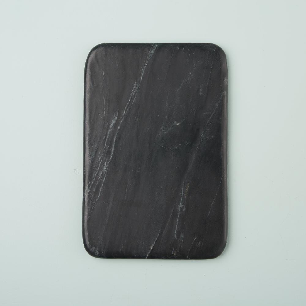 be home Salerno Black Marble Pastry Slab Small
