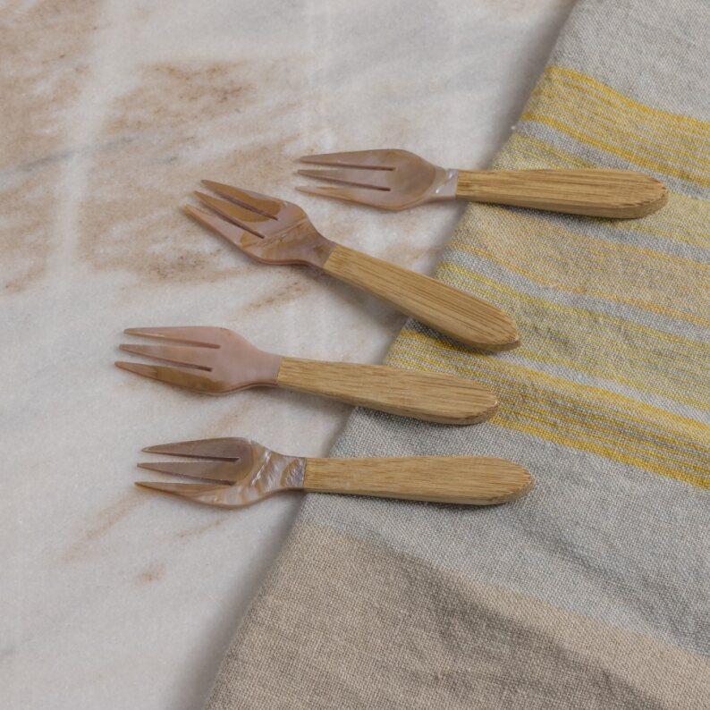 be home Serin Shell Cocktail Forks Set of 4