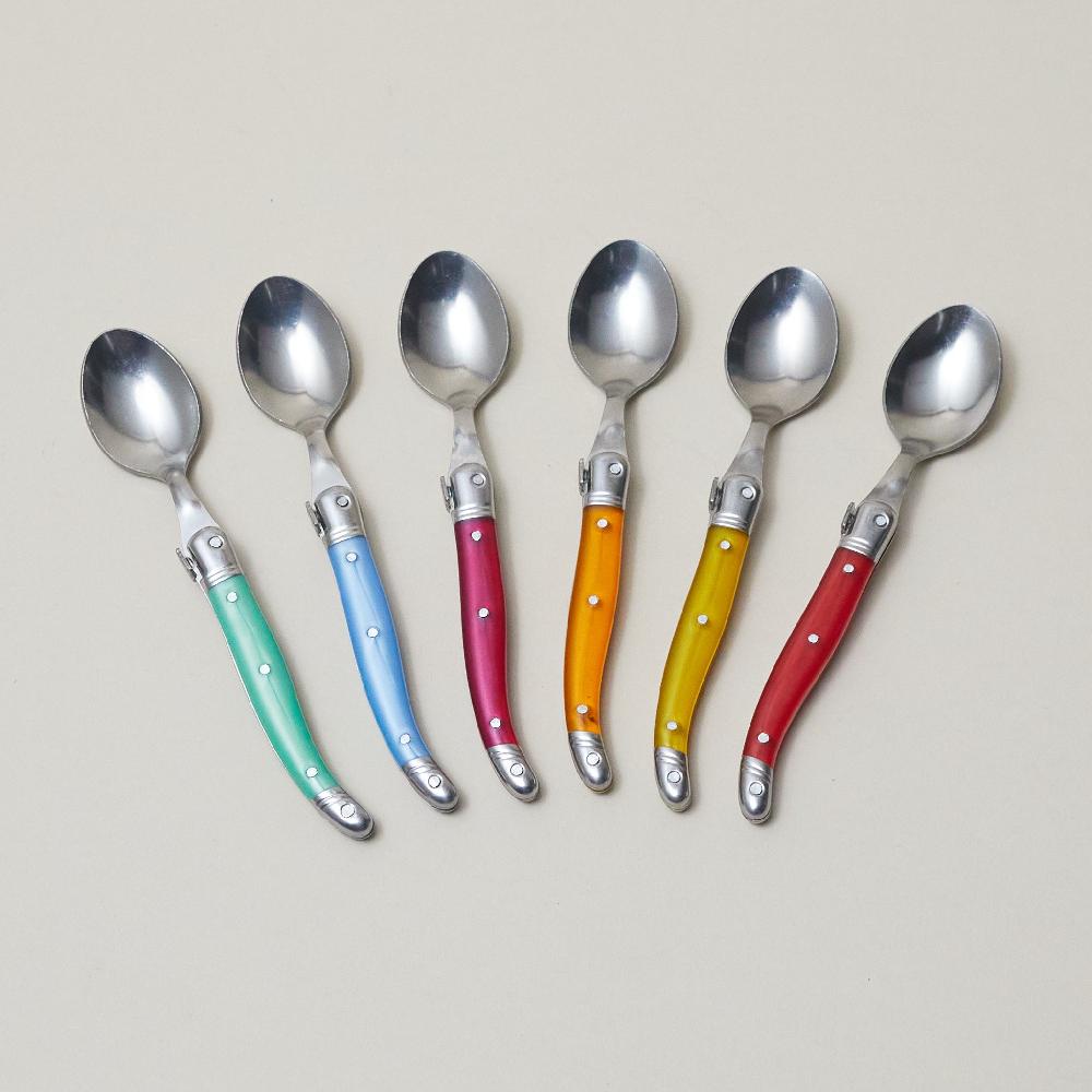 be home Set of 6 Laguiole Rainbow Teaspoons