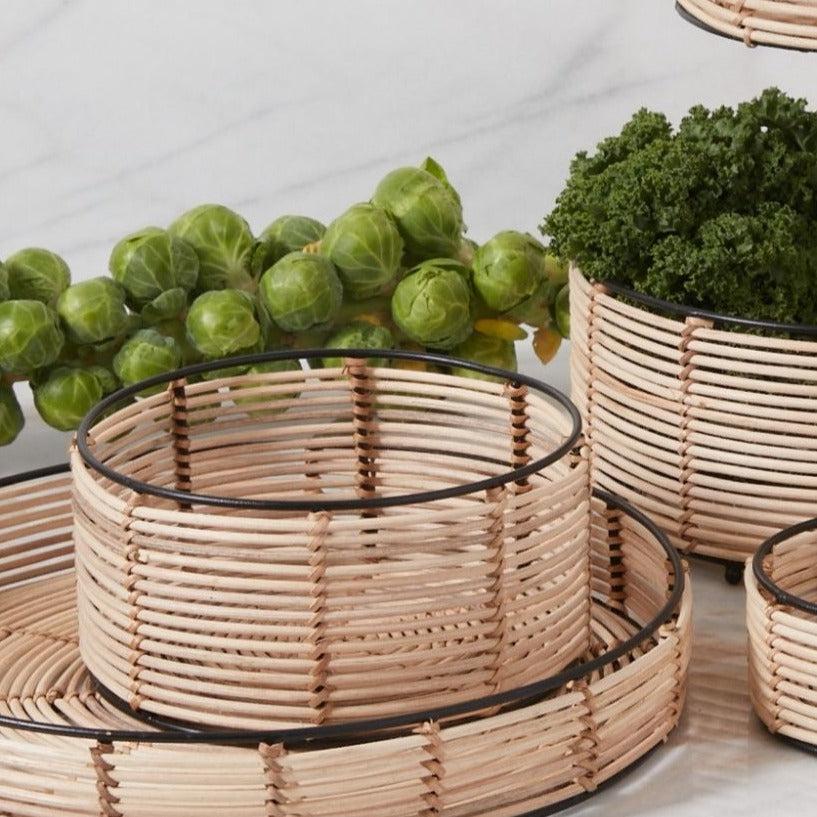 be home Simla Cane Fruit Basket