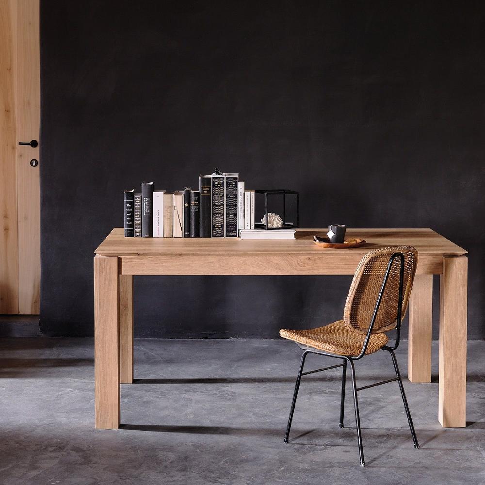 be home Slice Extendable Dining Table Oak 55.5"/ 87"