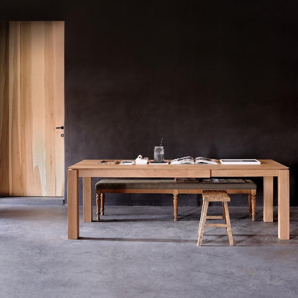 be home Slice Extendable Dining Table Oak 63"/ 94.5"