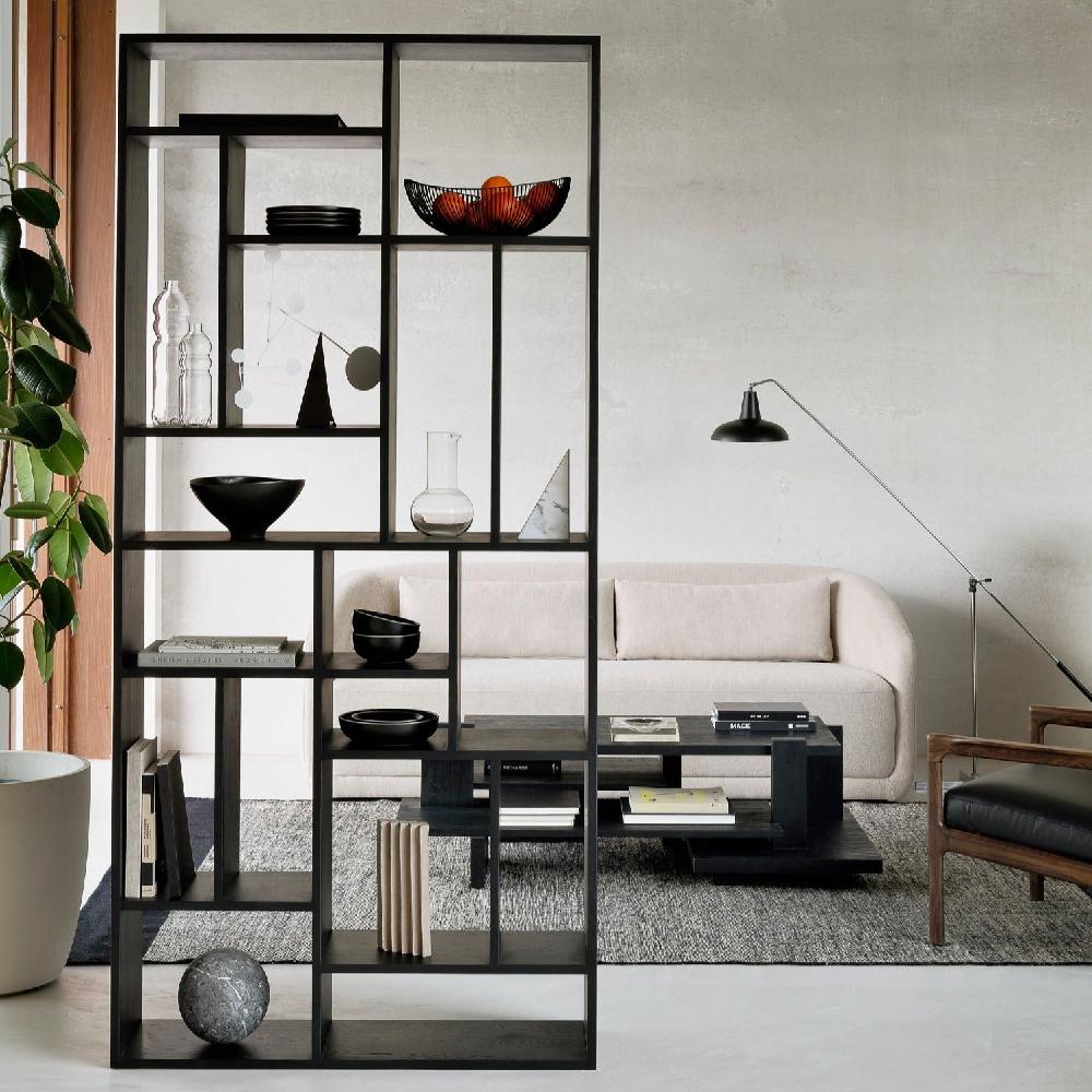 be home Solid Black Oak M Rack Large