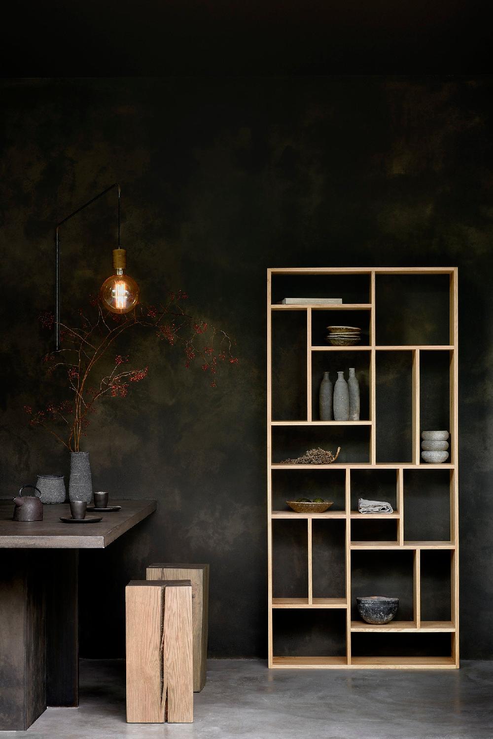 Be Home Solid Oak M Rack Large