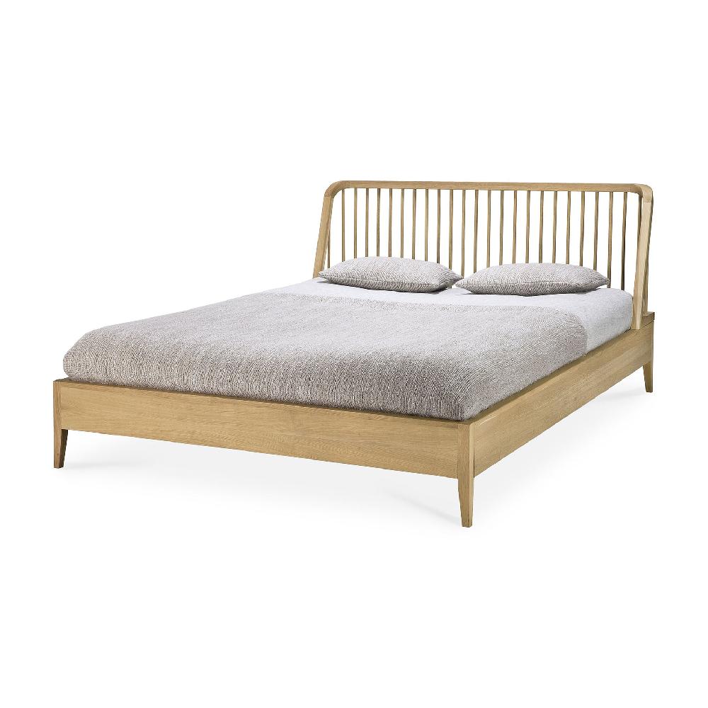 Be Home Spindle Solid Oak Bed King