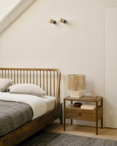 Be Home Spindle Solid Reclaimed Teak Bedside Table