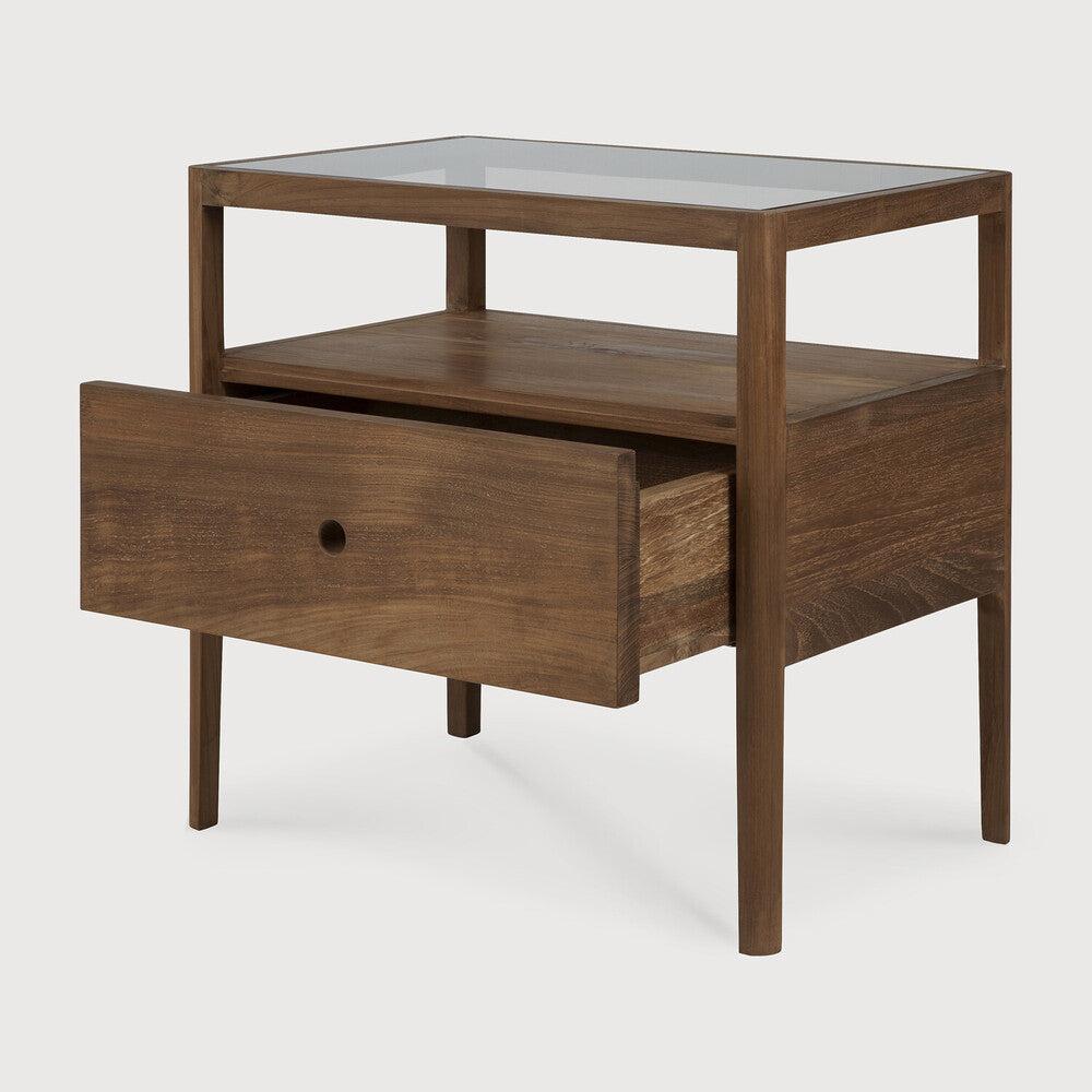 Be Home Spindle Solid Reclaimed Teak Bedside Table