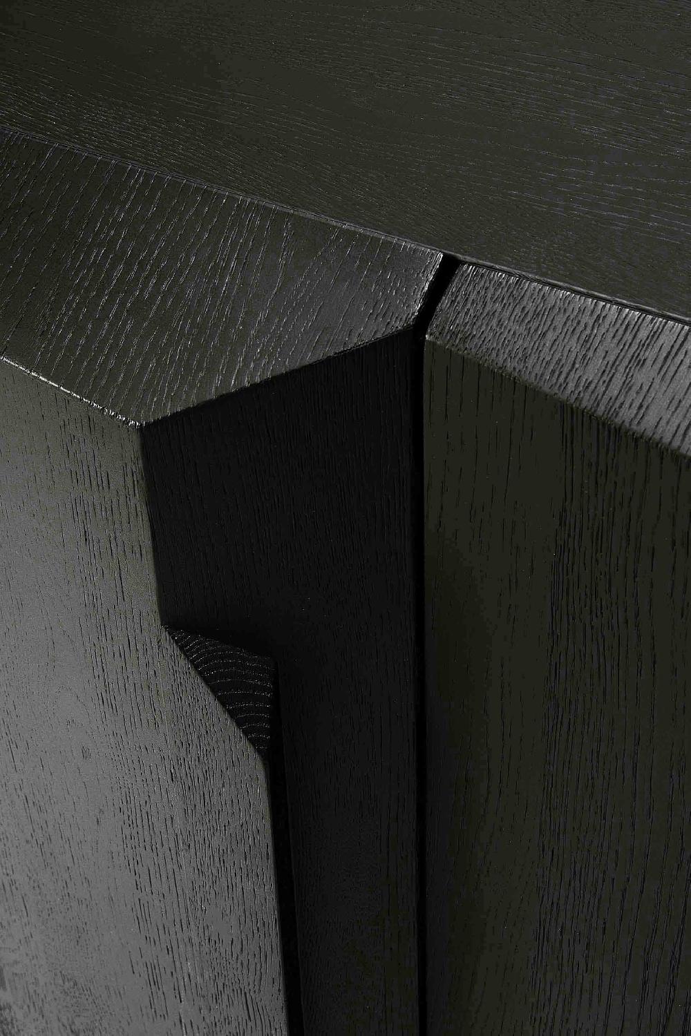 Be Home Stairs Black Oak Sideboard 3 Doors