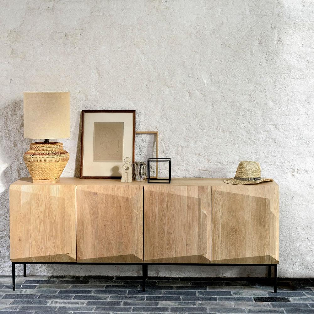 Be Home Stairs Oak Sideboard 4 Doors