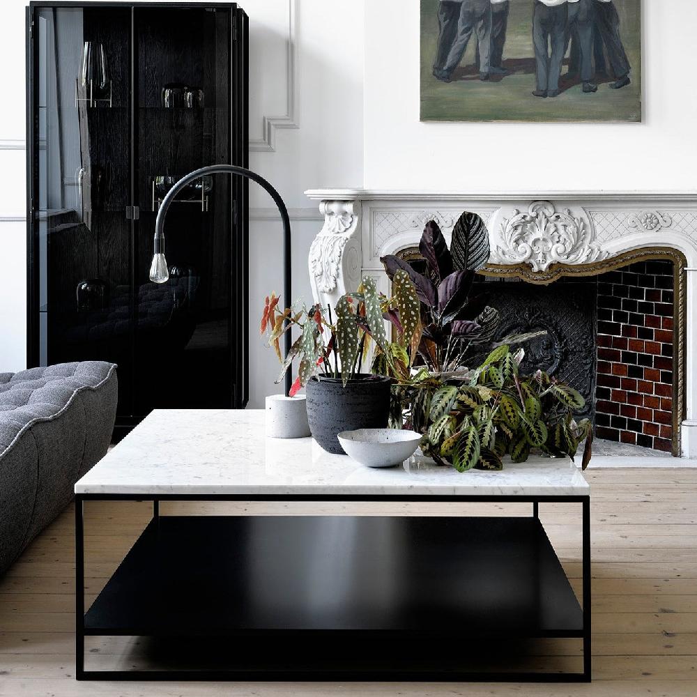 Be Home Stone Coffee Table White Carrara Marble