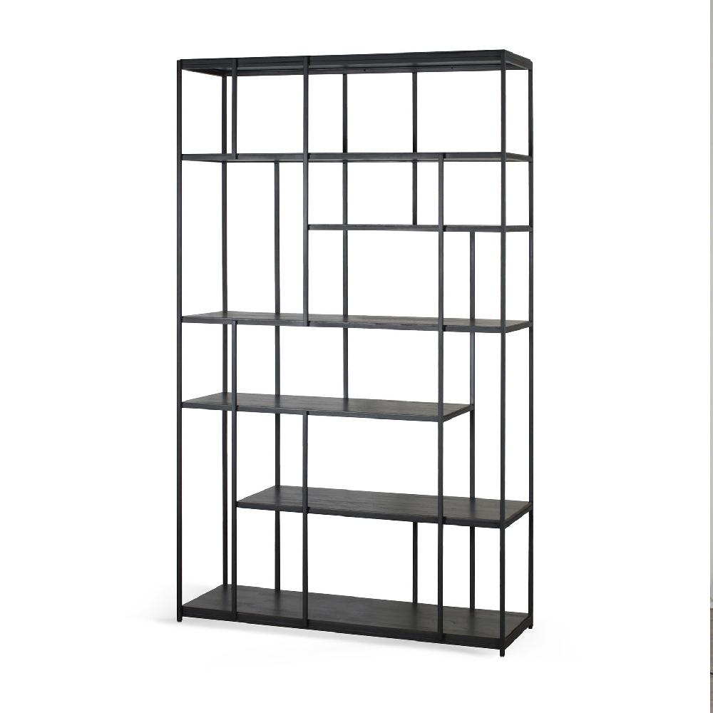 Be Home Studio Solid Black Teak Rack