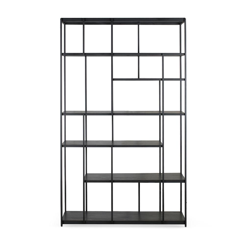 Be Home Studio Solid Black Teak Rack