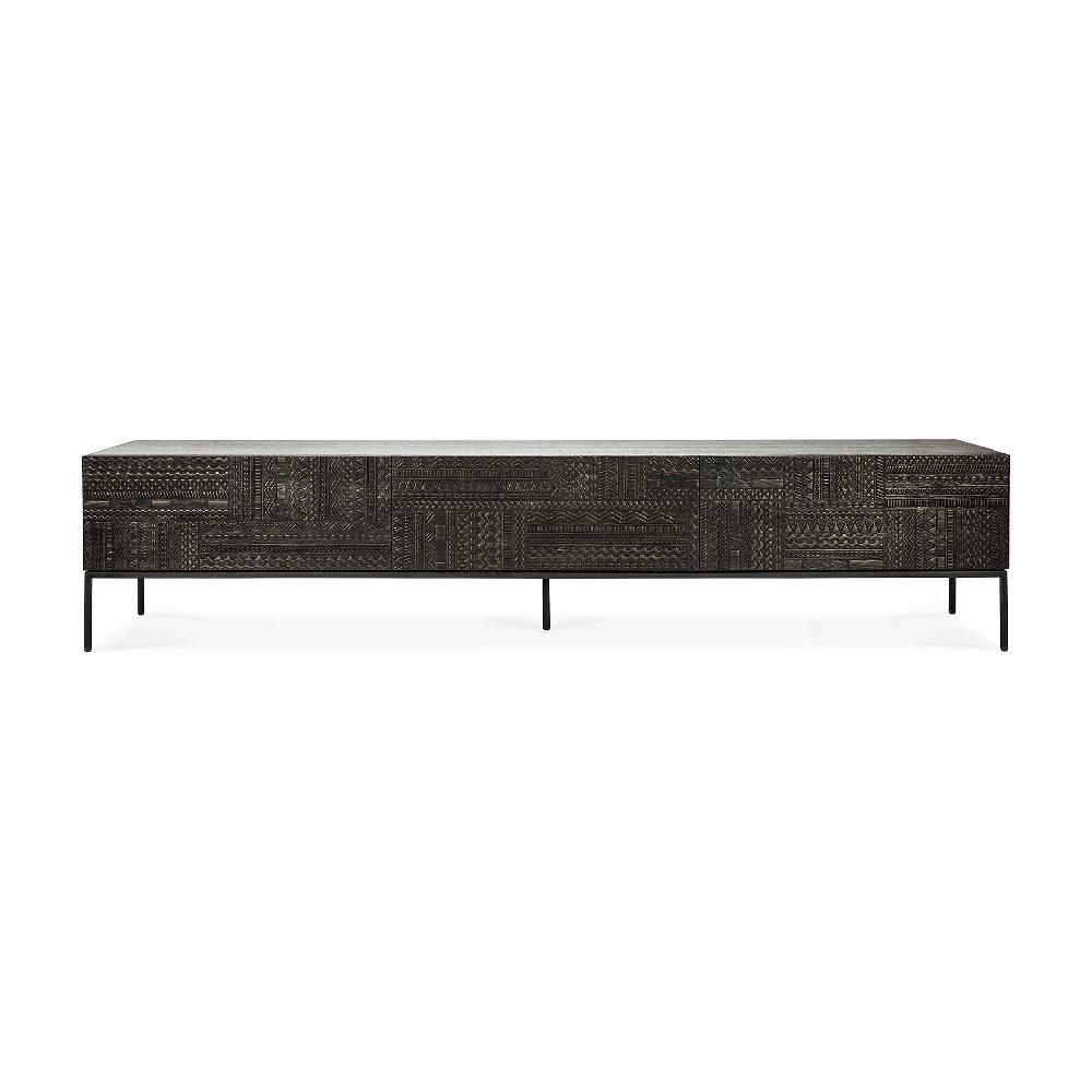 Be Home Tabwa Black Teak Media Console 94.5"
