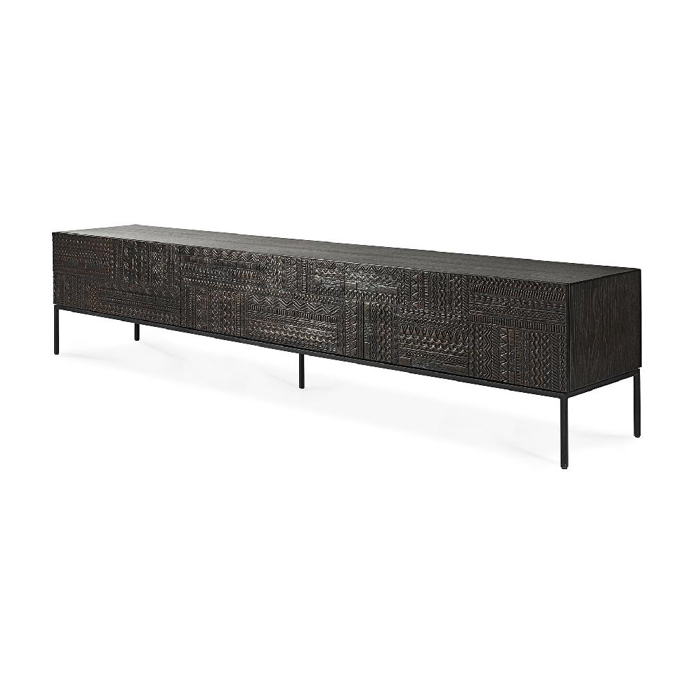 Be Home Tabwa Black Teak Media Console 94.5"