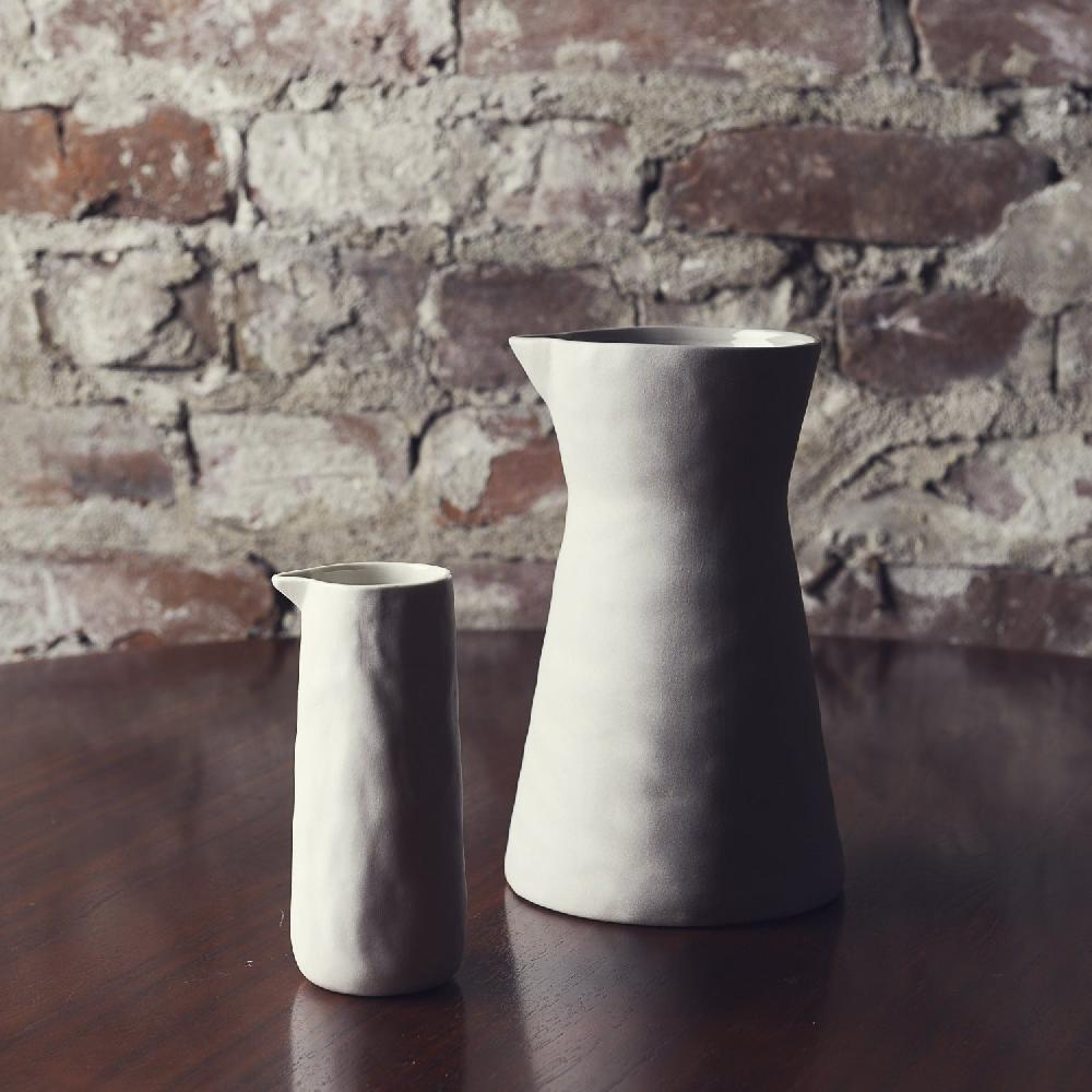 Be Home Tam Stoneware Carafe Pearl