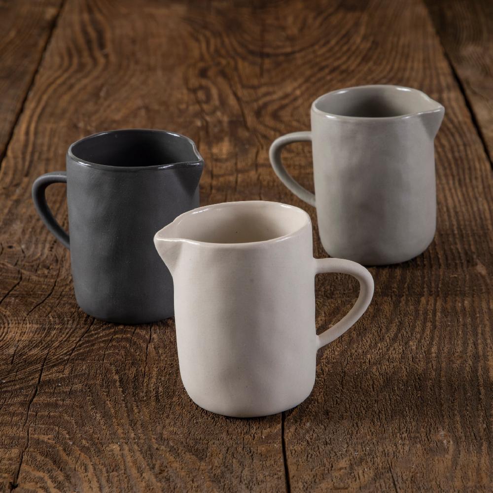 Be Home Tam Stoneware Creamer Sterling