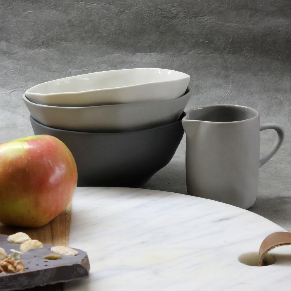 Be Home Tam Stoneware Dessert Bowl Slate Set Of 4