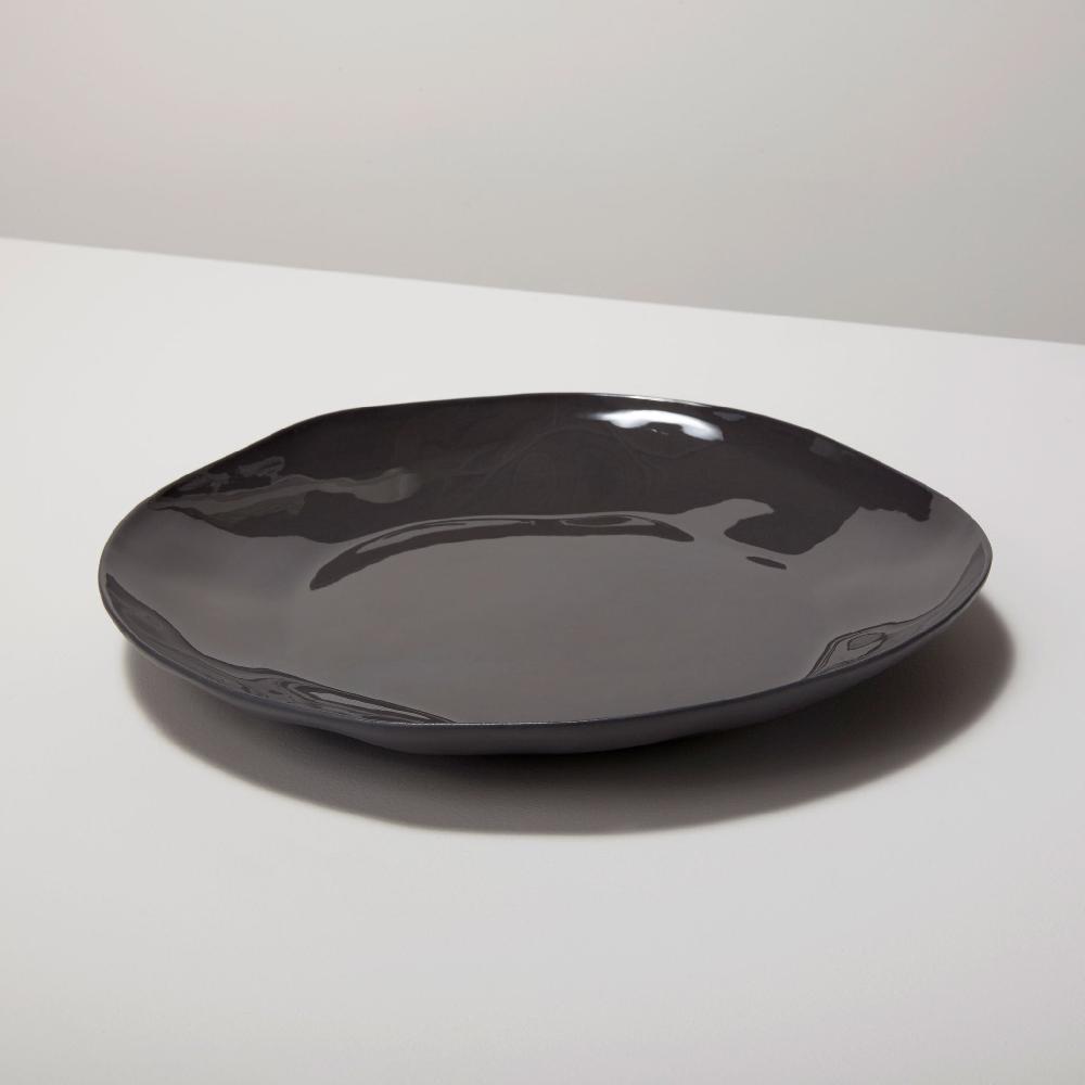 Be Home Tam Stoneware Dinner Plate Slate Set Of 4
