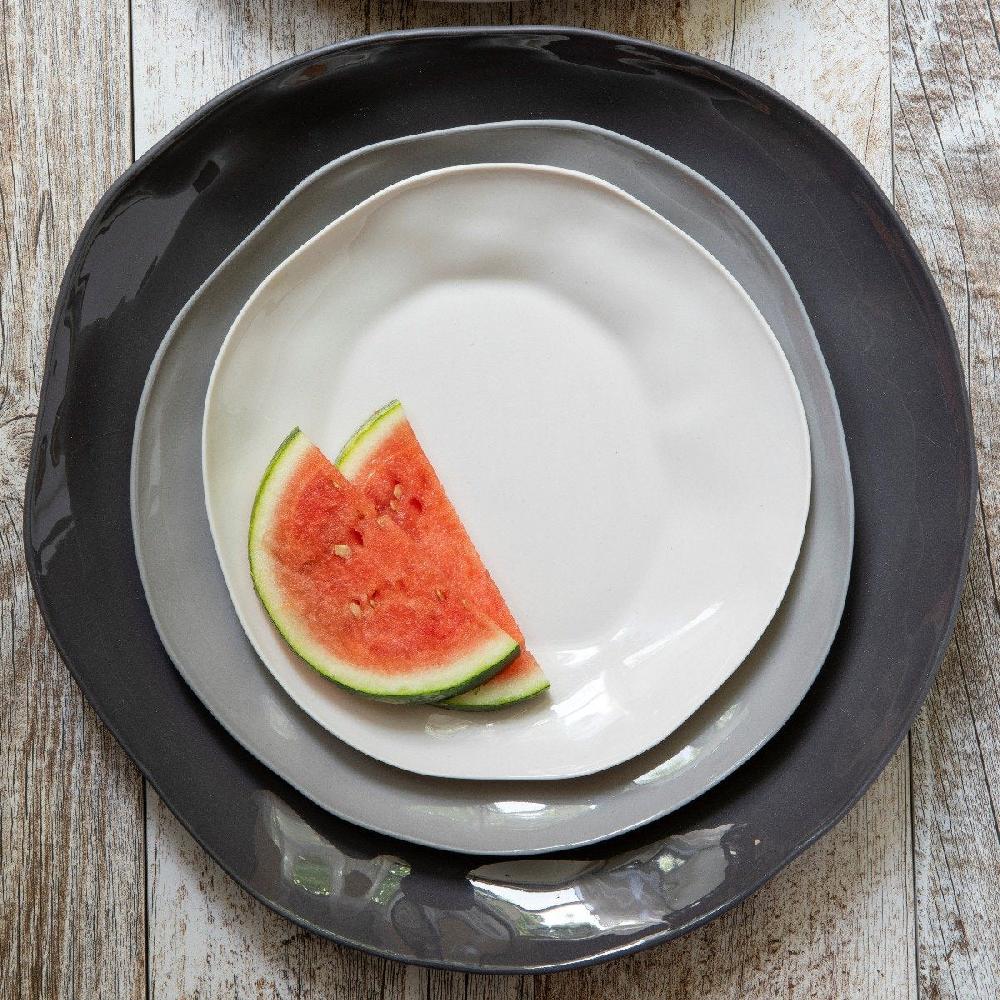 Be Home Tam Stoneware Dinner Plate Slate Set Of 4