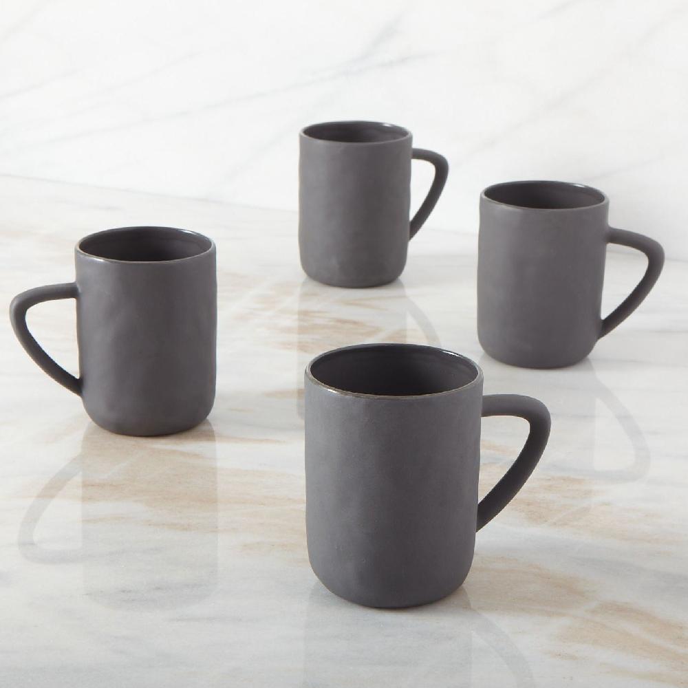 Be Home Tam Stoneware Mug Slate Set Of 4