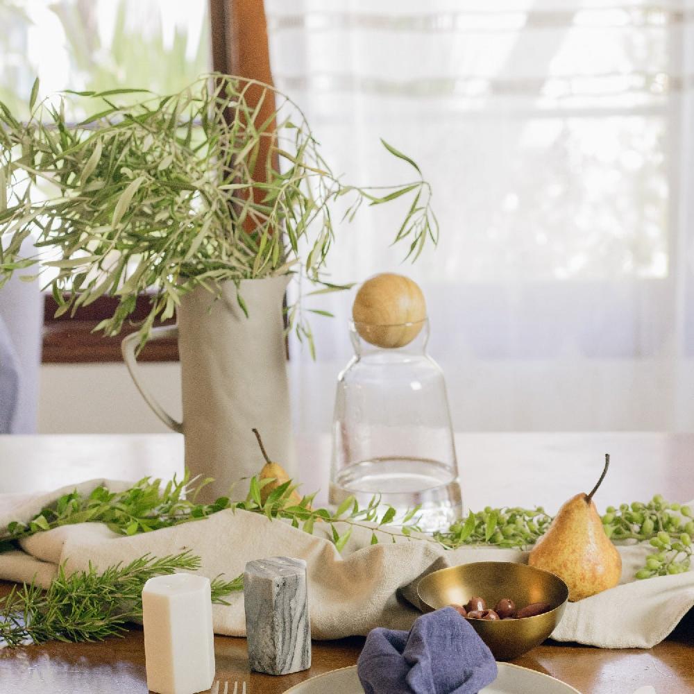 Be Home Tam Stoneware Pitcher Sterling