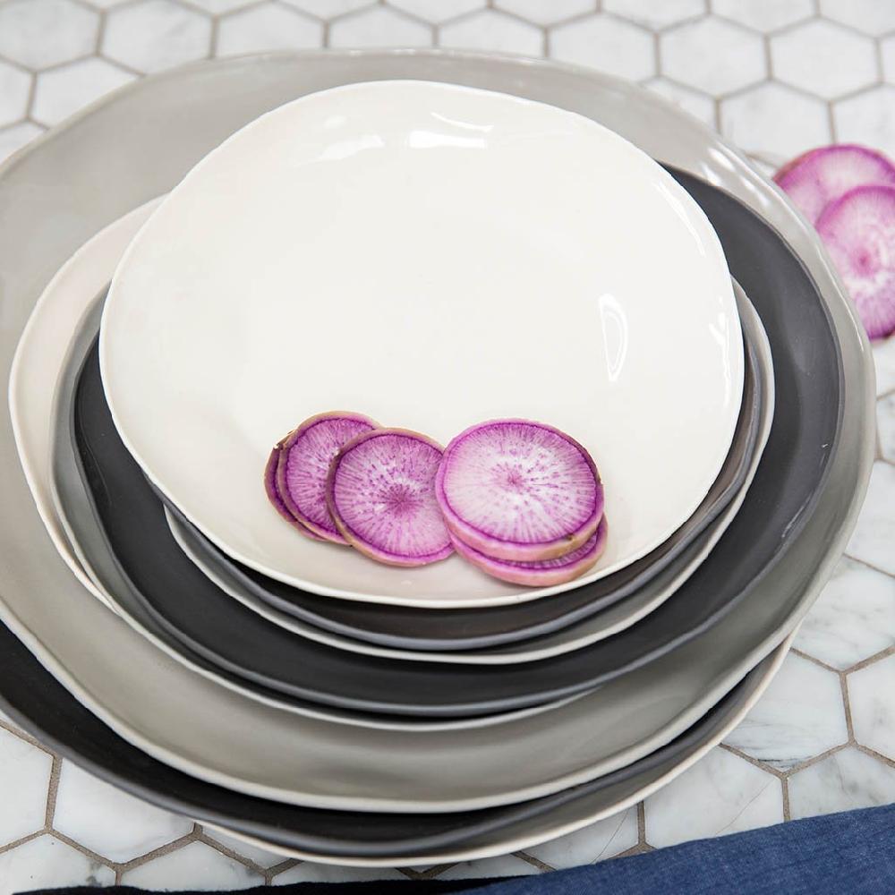 Be Home Tam Stoneware Platter Pearl