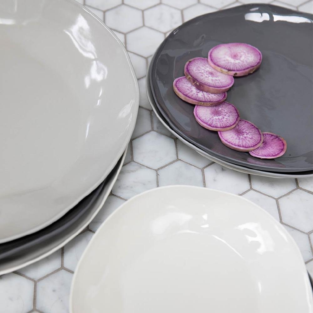 Be Home Tam Stoneware Platter Slate