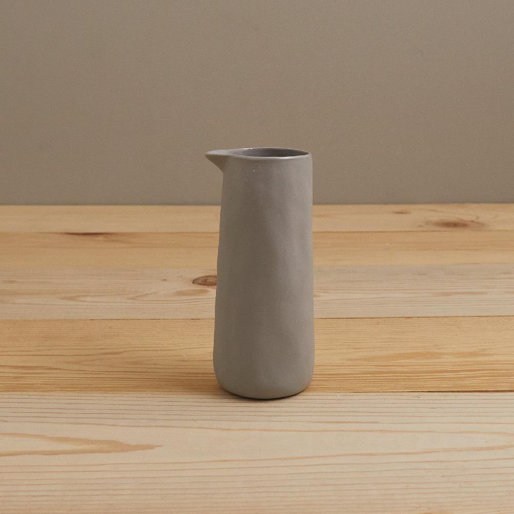 be home Tam Stoneware Pouring Carafe Sterling