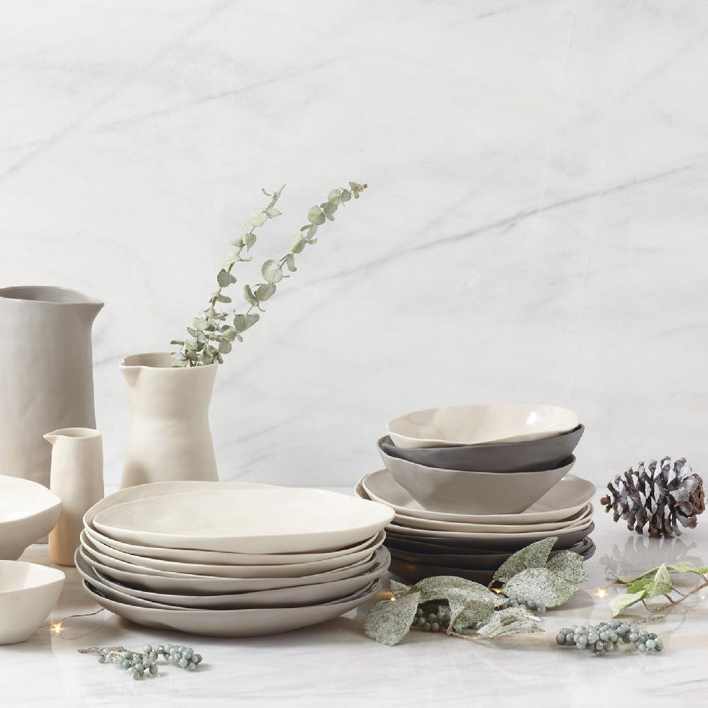 Be Home Tam Stoneware Side Bowl Slate Set Of 4