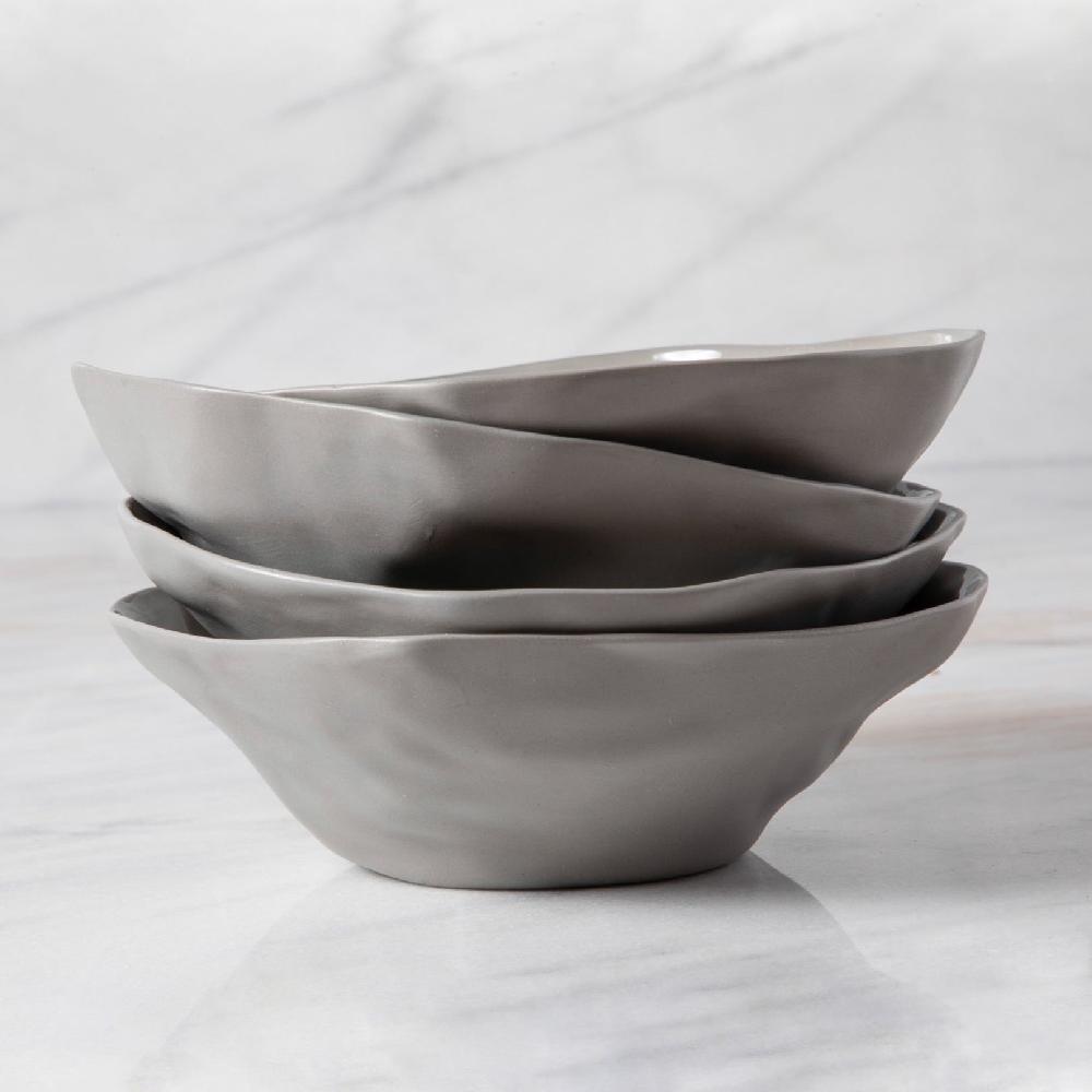 be home Tam Stoneware Side Bowl Sterling Set of 4