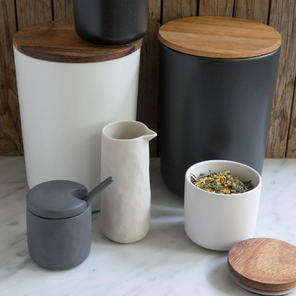 Be Home Tam Stoneware Sugar Cellar Slate