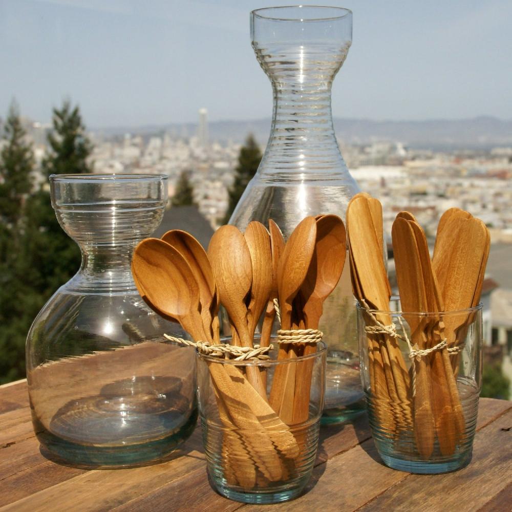 Be Home Teak Coffee Spoons Set Of 4