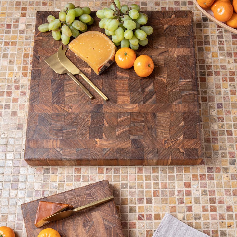 Be Home Teak End Grain Large Chopping Block