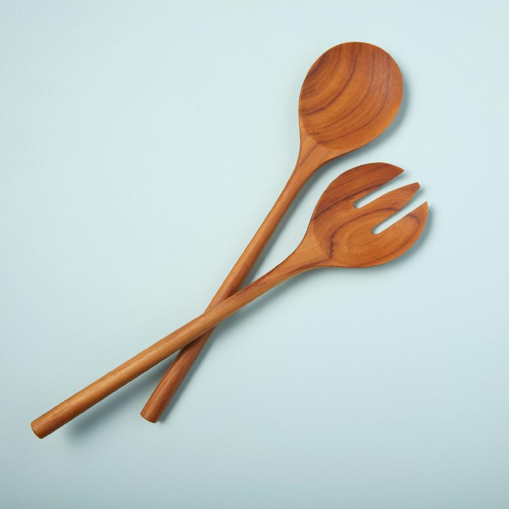 be home Teak Oversized Serving Set
