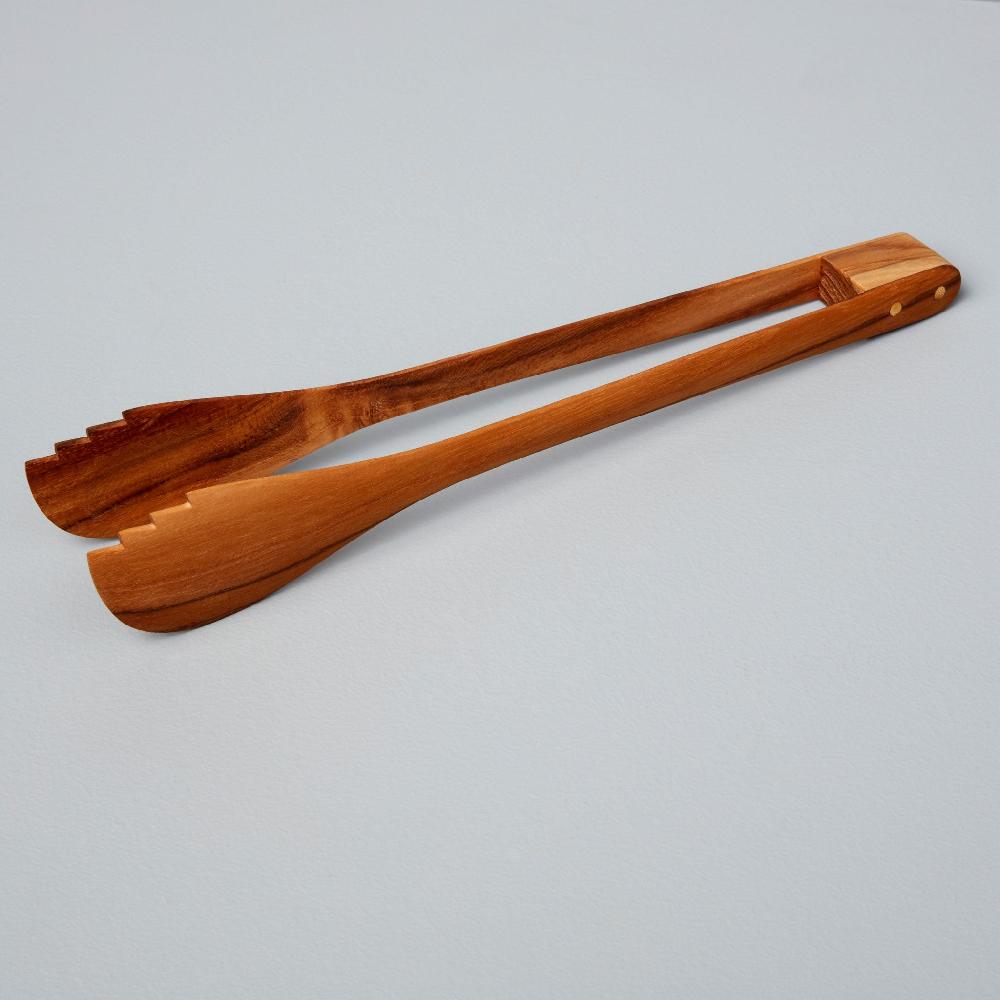 be home Teak Tongs Large